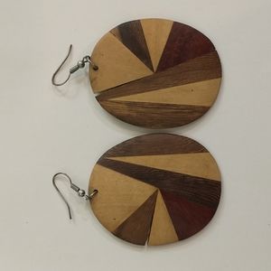 Artisan Crafted Wooden Earrings